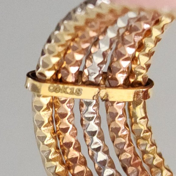 Textured stack Rings - Picture 14 of 15